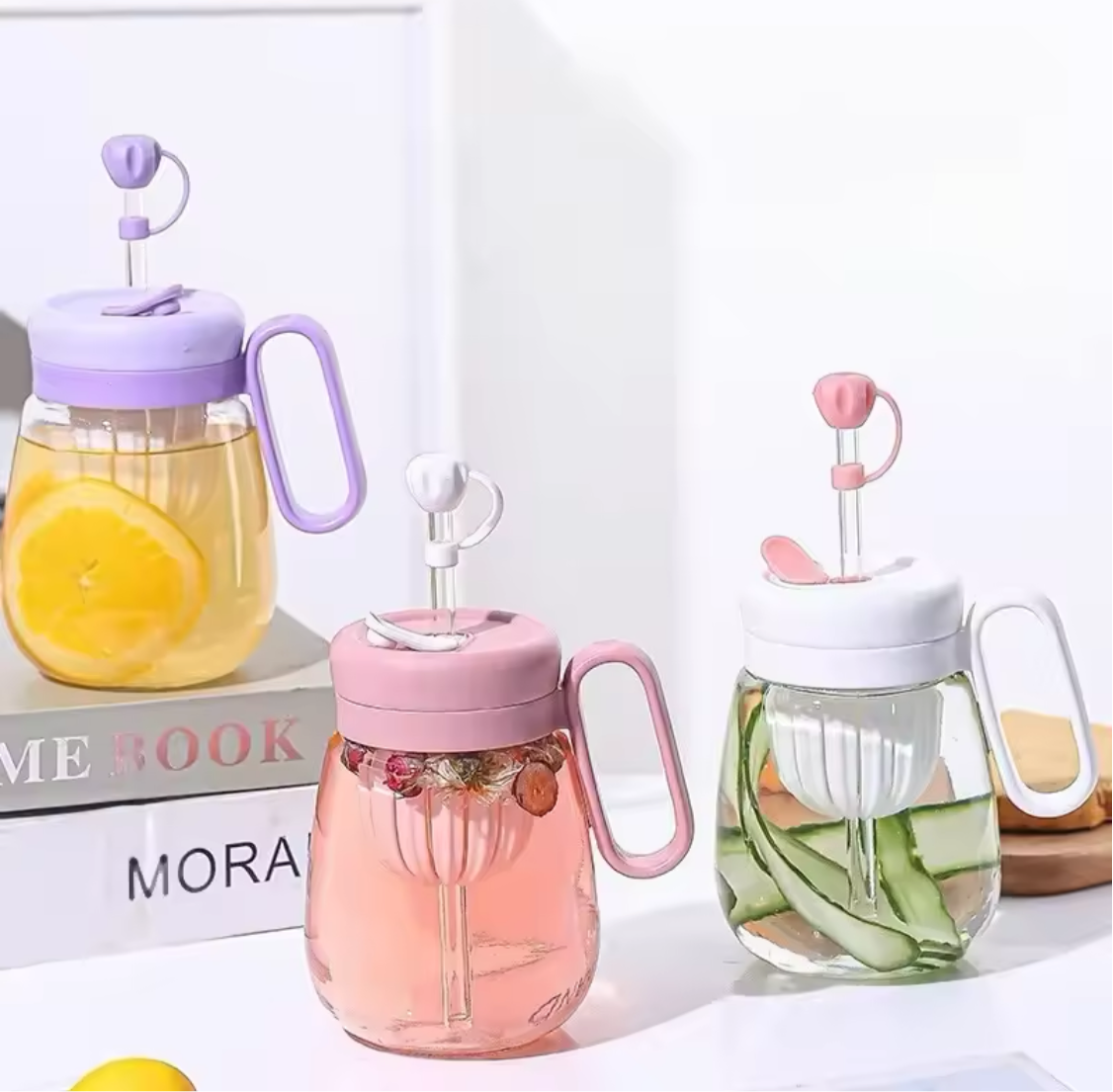 850ml Glass Water Bottle, Transparent Milk Juice Cup, Portable Outdoor Leakproof Drink Ware, Water Glass Bottle, Mugs Coffee Cups 850ml Glass Water Bottle, Transparent Milk Juice Cup, Portable Outdoor Leakproof Drink Ware, Water Glass Bottle, Mugs Coffee Cups